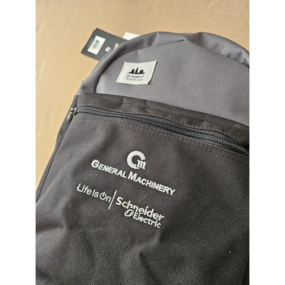 Projekt Global Relay Branded Expandable Laptop Travel Backpack Gray NWT